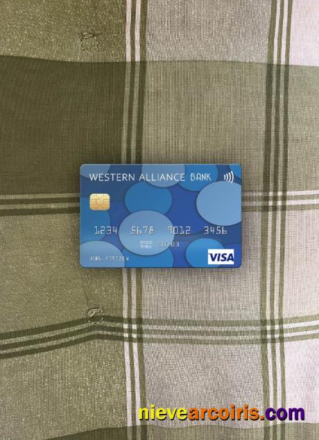 USA Western Alliance Bank visa card photolook